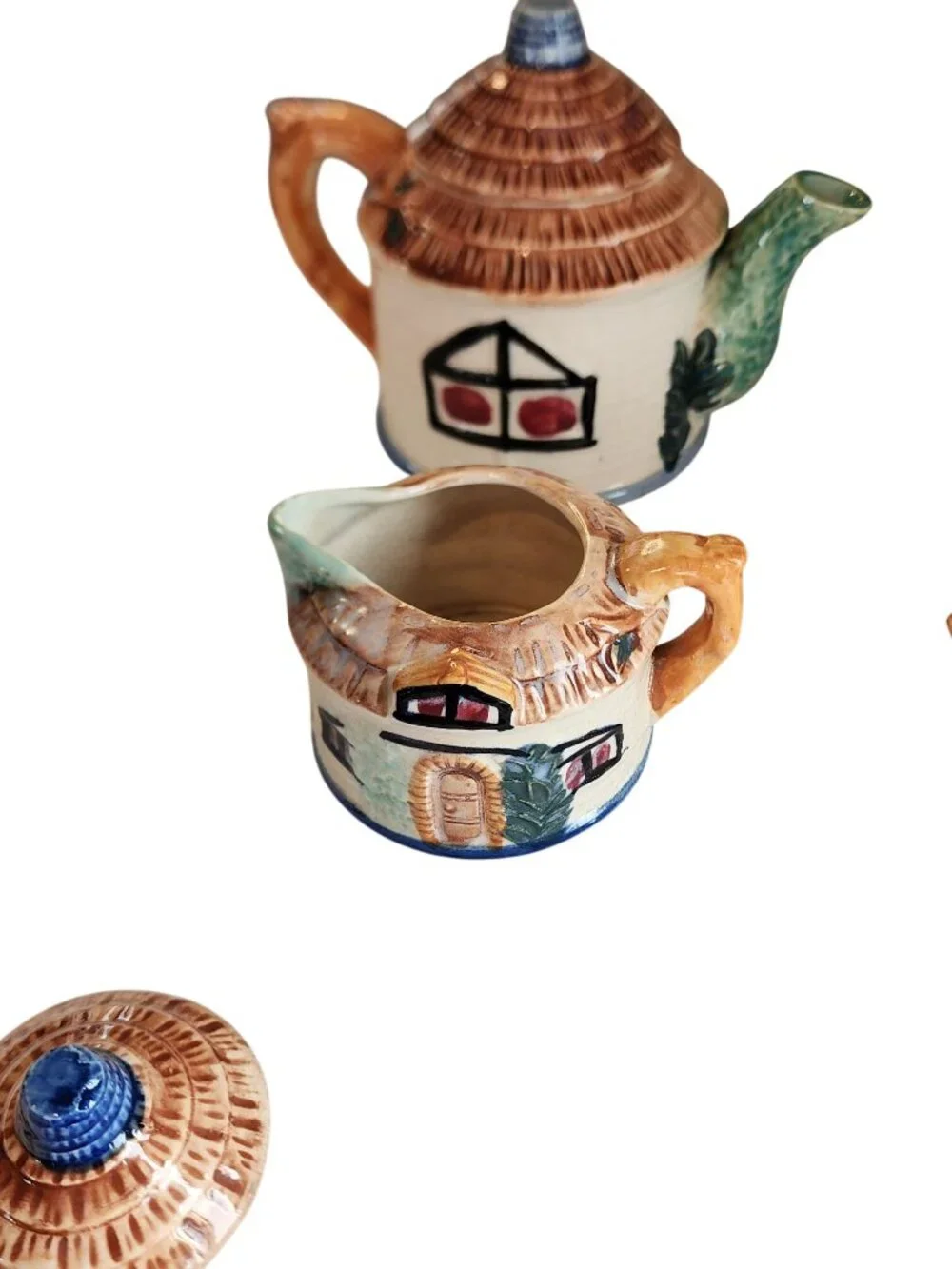 Vintage Occupied Japan Cottage-Style Tea Set 1940s Hand-Painted